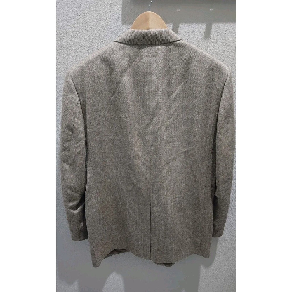 JOS A BANK SIGNATURE SILK/CAMEL HAIR HERRINGBONE SPORT COAT BLAZER MEN 44R - Picture 2 of 10